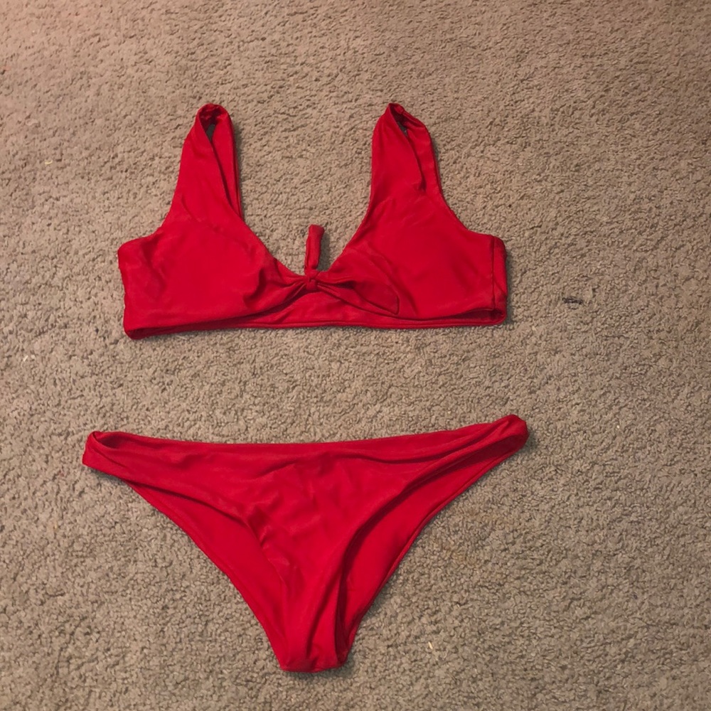 Shein Bright Red Bikini